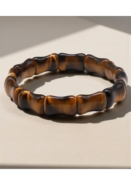 Premium Kaplan Gözü Taş Roleks Bileklik 20 cm