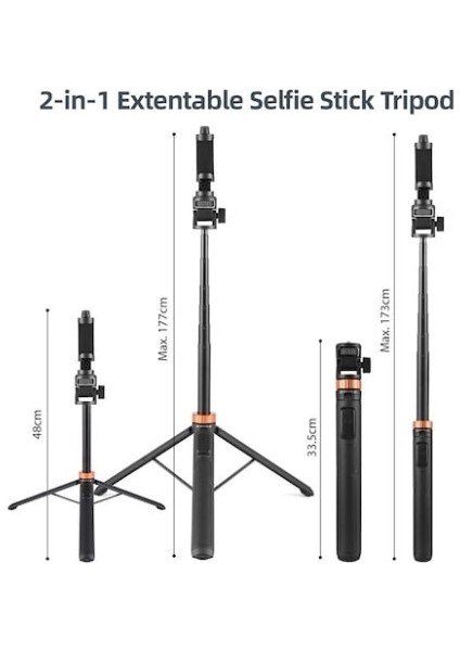 M080 Telefon Tutacaklı Uzaktan Kumandalı Selfie Tripod fırsatları