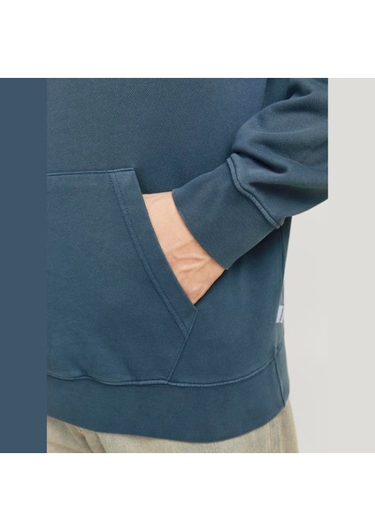 Erkek Kapüsonlu Düz Renk Sweatshirt- Charge modelleri