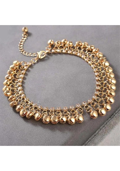 Şık ve Zarif Taşlı Zilli Kadın Ayak Halhal fiyatları