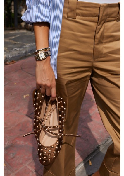 Rebecka Kadin Siyah Troklu Babet modelleri