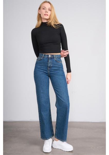 K26 609-20 Sıyah Kadın Balıkcı Yaka Kaskorse Sweat fırsatları