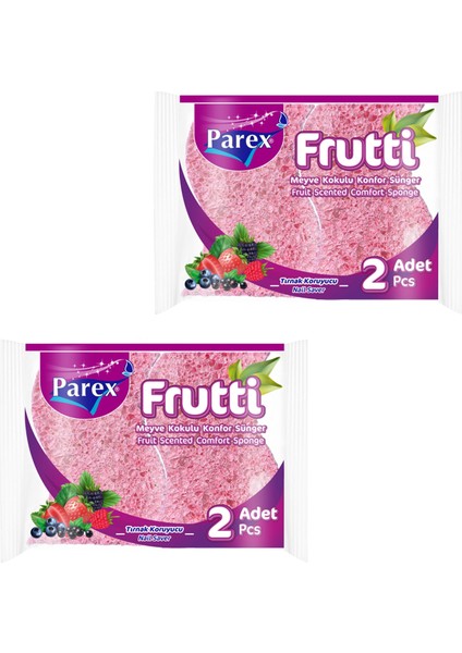 Frutti Kokulu Konfor 2’li Sünger İkili Paket