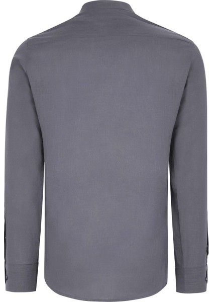 Ikili Set G783 Dewberry Hakim Yaka Gömlek-Siyah-Antrasit indirimleri