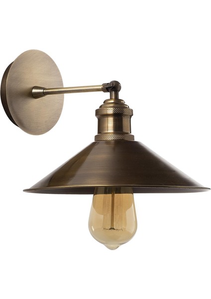 Konik Retro Metal Sıvama Tekli Mafsallı Aplik Eskitme, Vintage Duvar Lambası KONIKSIVAMA-N-664 fiyatları