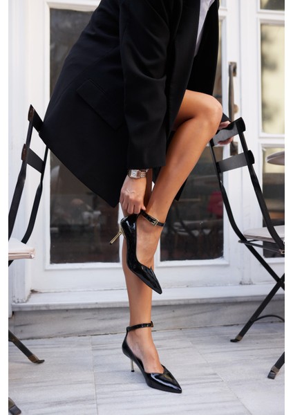 Rayna Kadin Bej Rugan Topuklu Ayakkabi