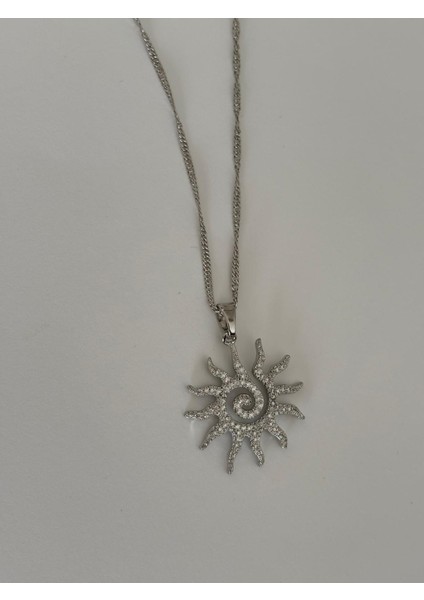 Xuping Zirkon Taşlı Güneş Model Silver Renk Kolye fiyatları