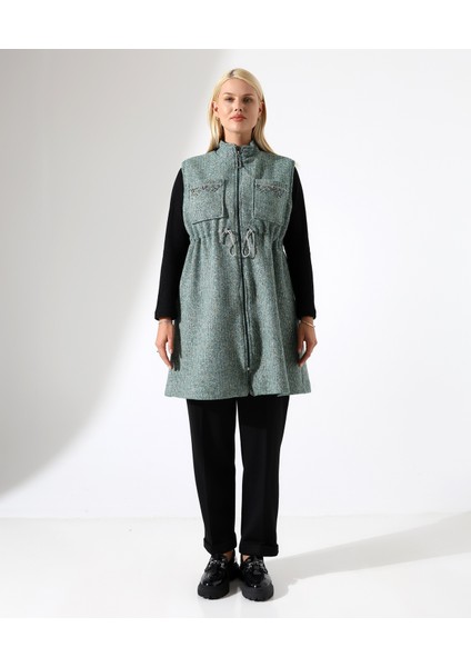 Kadın Fermuar Kapama Mütevazı Büyük Beden Yelek fiyatları