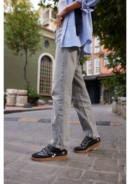 Isabel Kadın Leopar Cırtlı Kaucuk Tabanli Sneaker