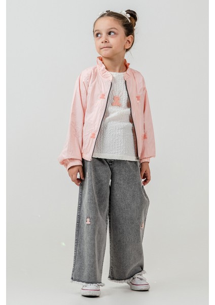 Tavşan Nakışlı Kız Çocuk 3\'lü Takım - 26K 2246