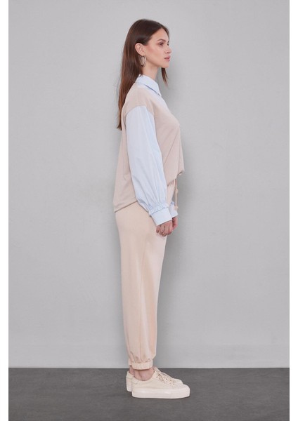 Taş Beli Lastikli Jogger Pantolon modelleri