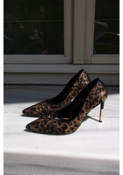 Dimarya Kadın Leoapar Dizayn Taş Stıletto modelleri