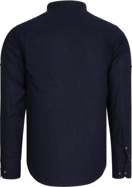 Ikili Set G783 Dewberry Hakim Yaka Gömlek-Bordo-Lacivert indirimleri