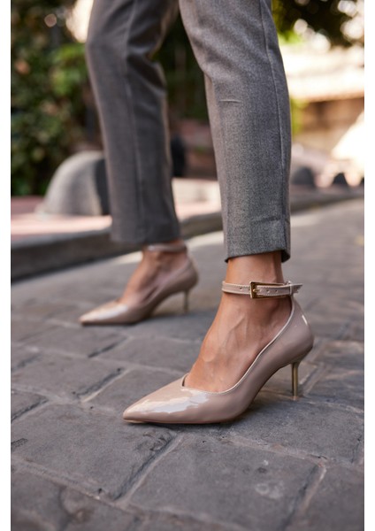 Rayna Kadin Bej Rugan Topuklu Ayakkabi fırsatları