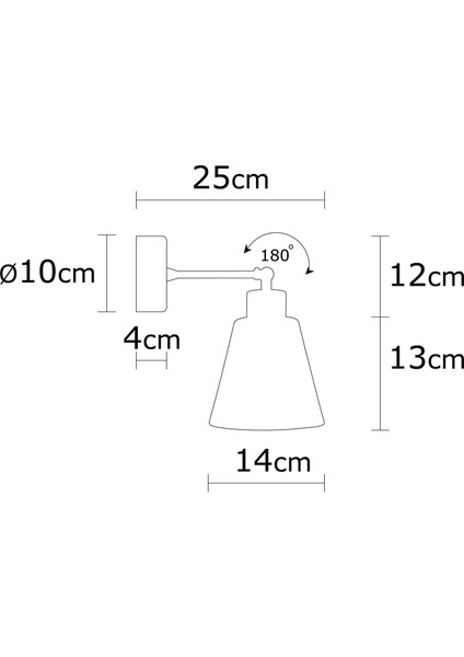 Konikkem Hareketli Başlık Metal Sıvama Tekli Mafsallı Natural Ahşap Aplik Turuncu KONIKKEM-N-615 modelleri