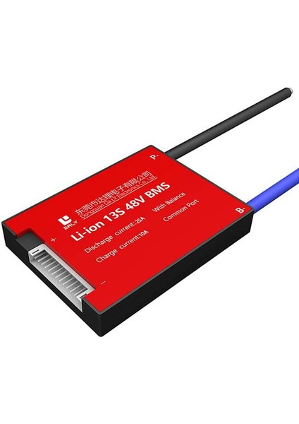 13S 48V Deşarj 25A -Şarj 10A Balanslı Pil Koruma Modülü