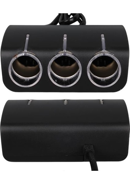 1521 12-24V 120W 80 cm Kablolu 3'lü Araç Çakmak Çoklayıcı fırsatları
