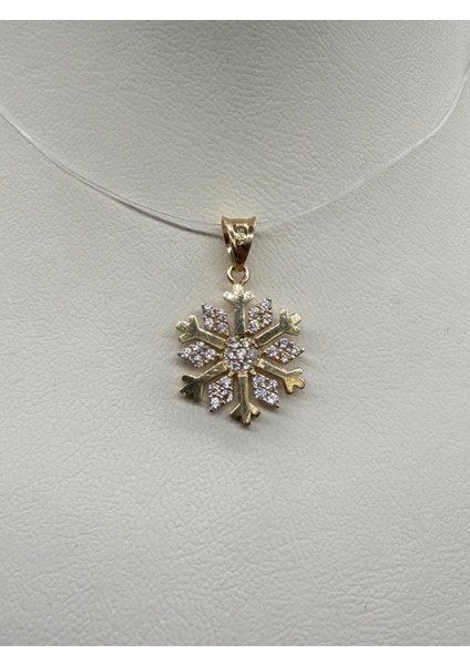 14 Ayar Altın Taşlı Kartanesi Kolye Ucu