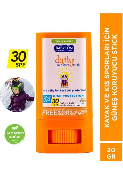 Kayak ve Kış Sporları İçin Güneş Koruyucu Stick Daily