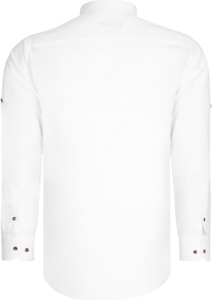 Ikili Set G783 Dewberry Hakim Yaka Gömlek-Beyaz-Mavi modelleri