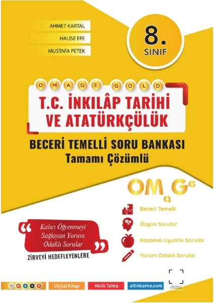 8. Sınıf Gold Inkılap Tarihi ve Atatürkçülük Soru Bankası