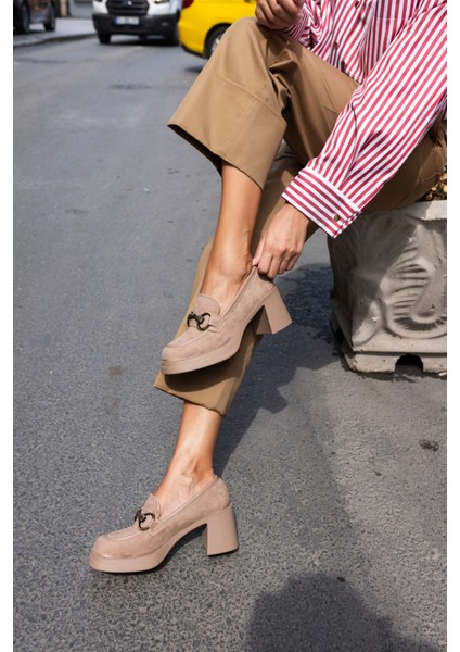 Orban Kadın Siyah Acma Loafer Topuklu Ayakkabi fırsatları