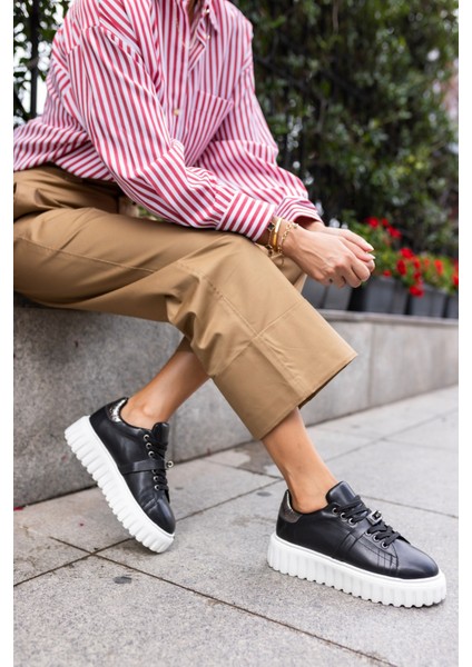 Nigel Kadin Siyah Toka Detay Eva Tabanli Sneaker