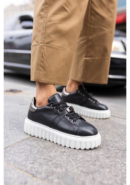 Nigel Kadin Siyah Toka Detay Eva Tabanli Sneaker