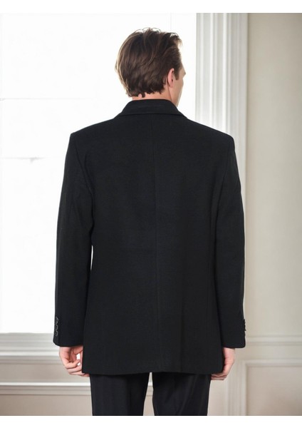 PLT9206 Dewberry Erkek Palto-Siyah fiyatları