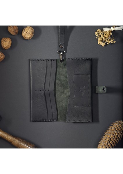 Uzun Cüzdan Bilek Askılı Gerçek Deri El Yapımı Telefon Çantası modelleri