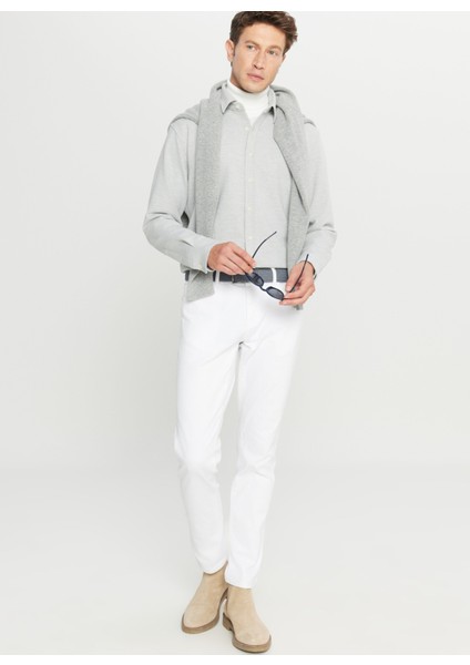 Comfort Fit Klasik Yaka Gri Erkek Gömlek ACE020261246_GRI fiyatları