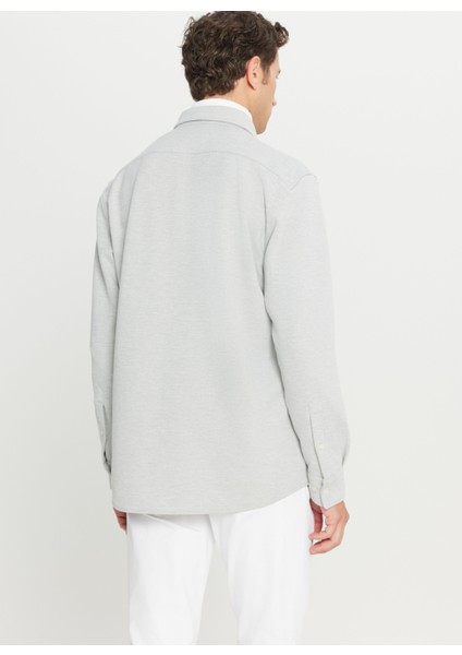 Comfort Fit Klasik Yaka Gri Erkek Gömlek ACE020261246_GRI indirimleri