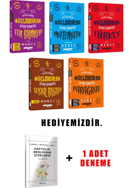5.sınıf Güçlendiren Soru Bankası 5'li Set (Güncel Marif Model)