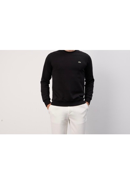 Basıc Bisiklet Yaka Regular Fit Siyah Uzun Kol fırsatları