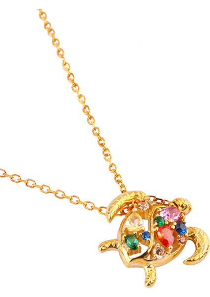 Kaplumbağ Gümüş Kolye MS3169, 925 Ayar Gümüş, Ithal Ürün fırsatları