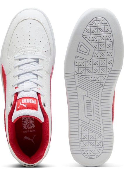 30907502 F1 Caven 2.0 Puma White-Po Beyaz - Kırmızı Erkek Lifestyle Ayakkabı