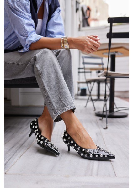 Cambi Kadın Siyah Trok Detay Stıletto fiyatları