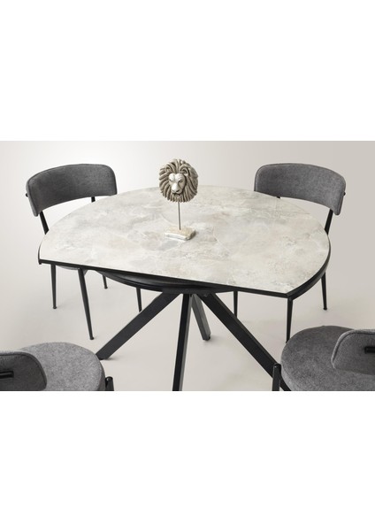 Nova Alfa Yuvarlak Açılır Mdf Mutfak Masa Sandalye Takımı 70X120 modelleri