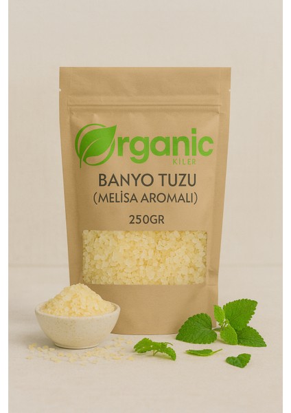Doğal Melisa Aromalı Banyo Tuzu 250GR | Ayak Bakım Tuzu | Rahatlatıcı & Yenileyici