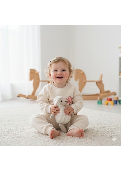 Kız Bebek Kız Çocuk Erkek Bebek Erkek Çocuk 2/5 Yaş Kar Tanesi Baskılı Yılbaşı 2'li Alt Üst Takım fiyatları