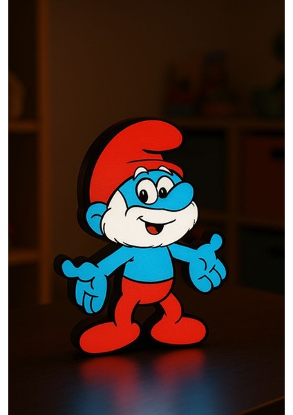 Şirinler Şirin Baba Tasarımlı Dekoratif Aydınlatma