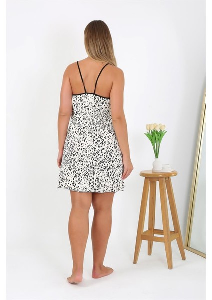 Kadın Büyük Beden Ip Askılı Gecelik NS98511 modelleri