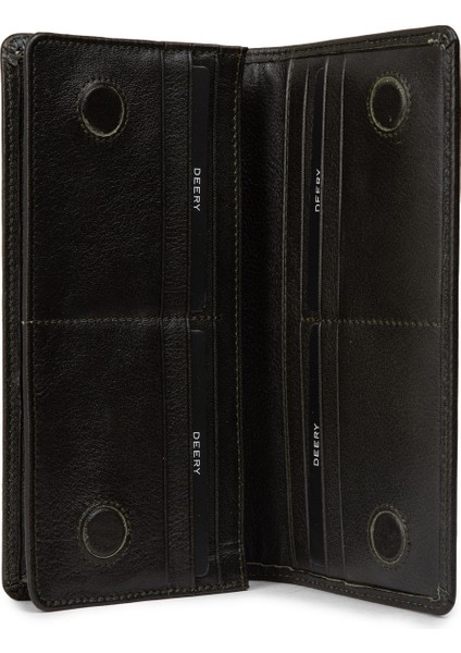 Erkek Hakiki Deri Yeşil Telefon Bölmeli Cüzdan - 00804MYSLZ01 modelleri