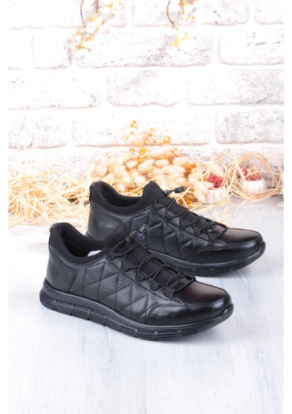 8296 Rahat Kauçuk Taban Orijinal Hakiki Deri Erkek Ayakkabı