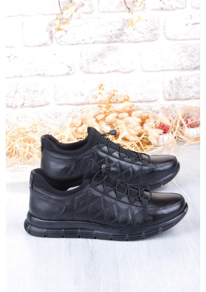 8296 Rahat Kauçuk Taban Orijinal Hakiki Deri Erkek Ayakkabı