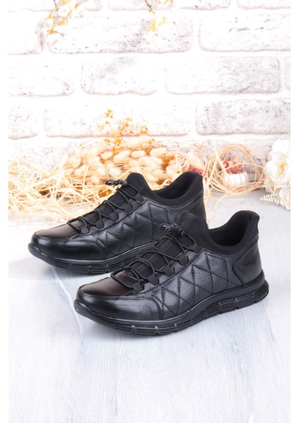 8296 Rahat Kauçuk Taban Orijinal Hakiki Deri Erkek Ayakkabı