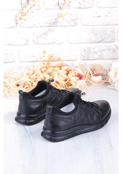 8296 Rahat Kauçuk Taban Orijinal Hakiki Deri Erkek Ayakkabı