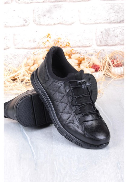 8296 Rahat Kauçuk Taban Orijinal Hakiki Deri Erkek Ayakkabı