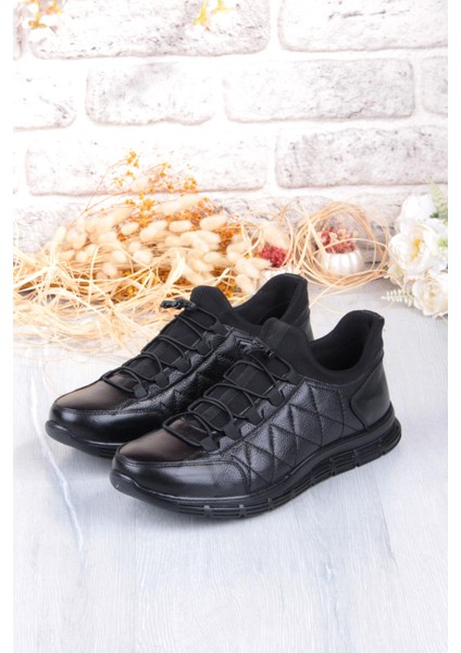 8296 Rahat Kauçuk Taban Orijinal Hakiki Deri Erkek Ayakkabı