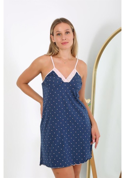 Kadın Büyük Beden Ip Askılı Gecelik NS98514 indirimleri